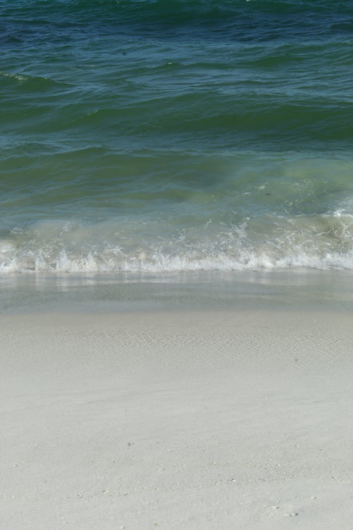 Mastering the First Impression: Your intriguing post title goes here Peaceful beach scene with gentle waves on Pensacola's sandy shore.